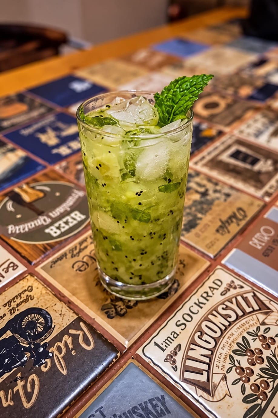 Fotografia do coquetel Mojito de kiwi